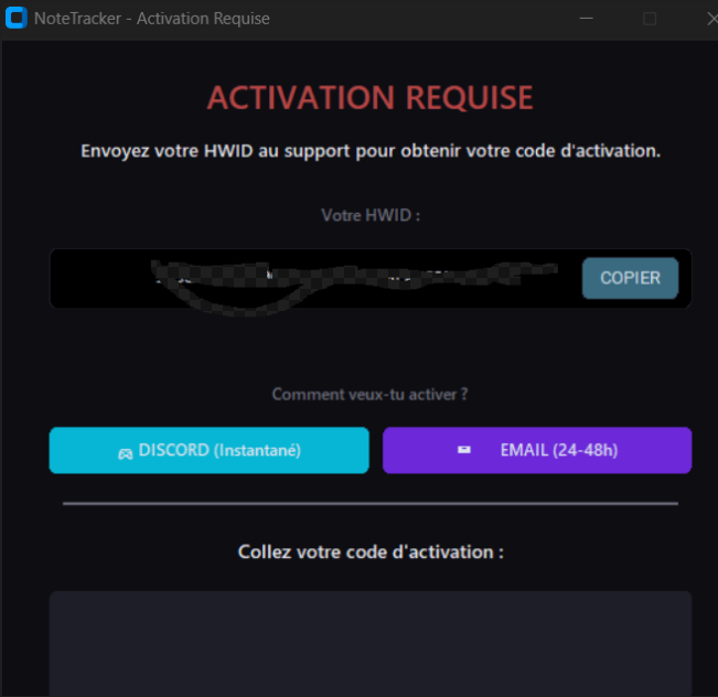 Activation SpinNova